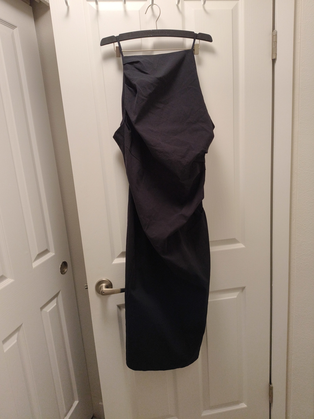 Zara 90s Evening Black Strapless Ruched Midi Dress Square Neck